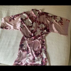Pink Floral Robe